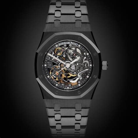 black and gold audemars piguet|audemars piguet black skeleton.